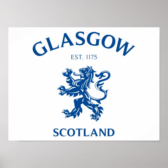 POSTER GLASGOW, ESCÓCIA (Frente)