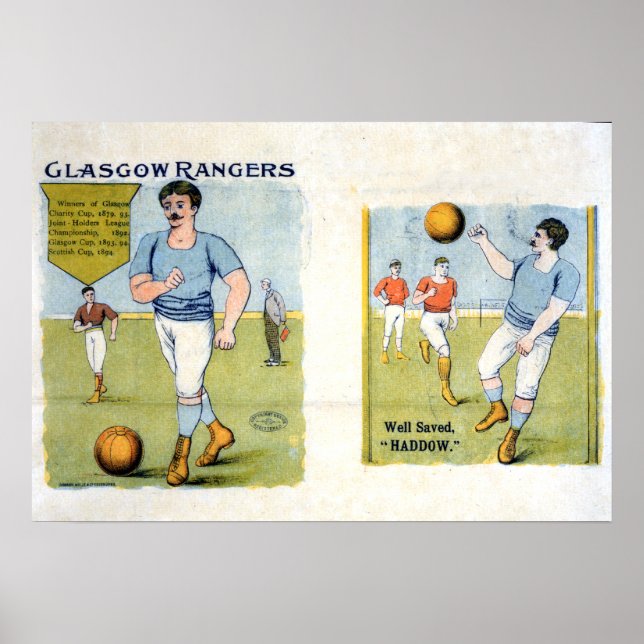 Poster Glasgow Rangers FC, 1894 (Frente)