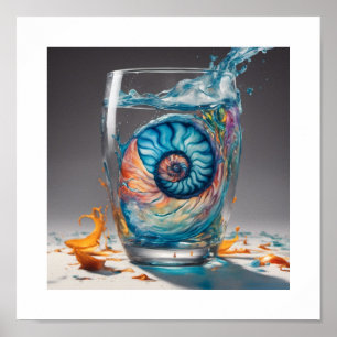 Poster Glass Nautilus Shell
