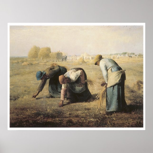 Pôster Gleaners, 1857 Jean-Francois Millet (Frente)