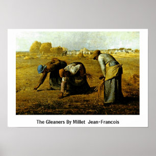 Pôster Gleaners By Millet (Ii) Jean-Francois