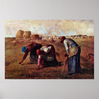 Poster Gleaners By Millet (Melhor Qualidade)