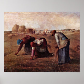 Poster Gleaners de Jean-Francois Millet