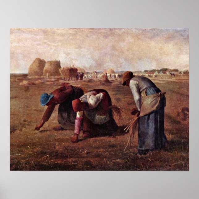 Poster Gleaners de Jean-Francois Millet (Frente)