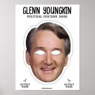 Poster Glenn Youngkin Costume Mask
