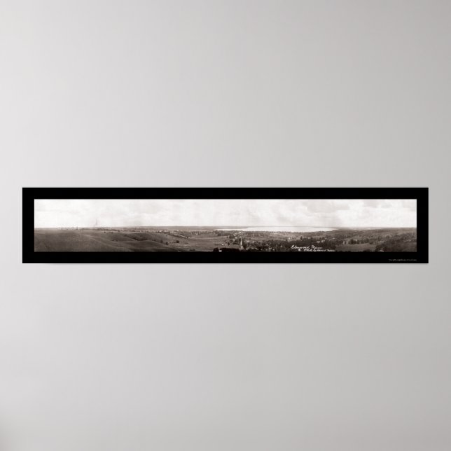 Pôster Glenwood MN Panorama Photo 1913 (Frente)