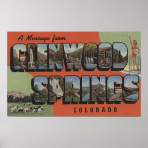 Pôster Glenwood Springs, Colorado - grandes cenas 2 da