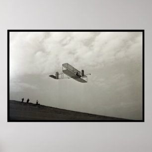 Poster Glider Test Flight Aviation Wright Brothers