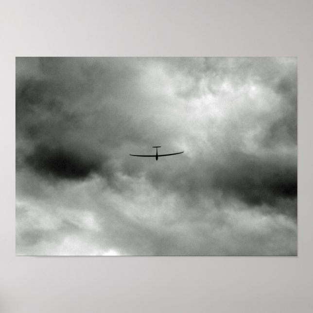 Poster Glider voando no céu das cinzas (Frente)