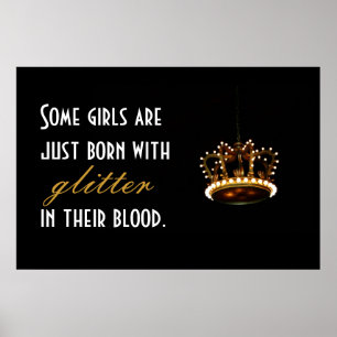 Poster Glitter Crown