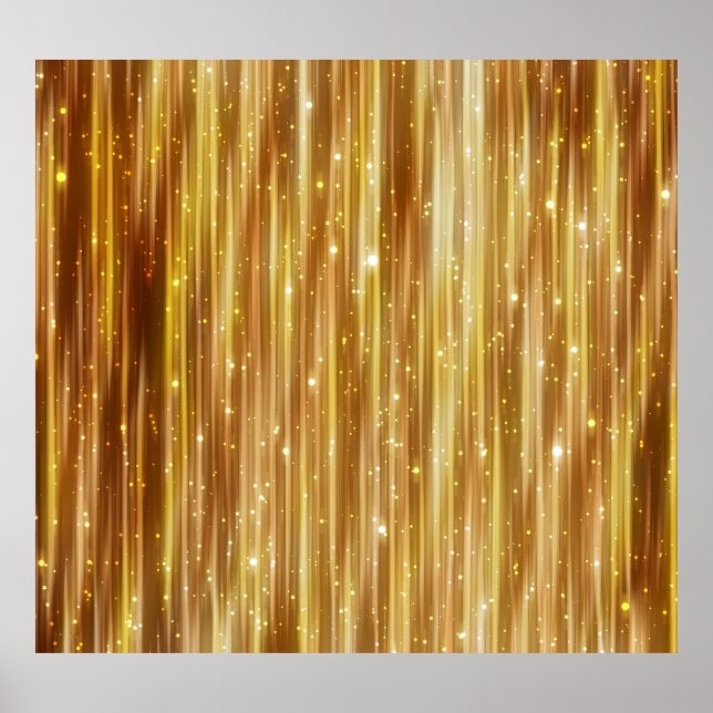 Poster Glitter do ouro: Fundo do Abstrato brilhante. (Frente)