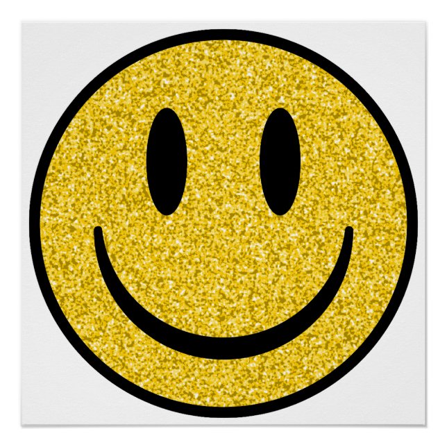 Pôster Glitter Smile Face (Frente)