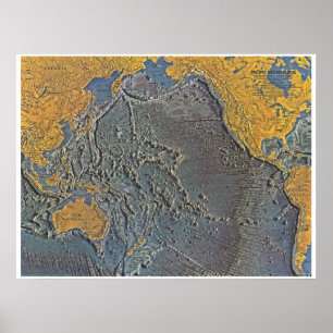 Poster "Global: 1969 - O mapa pacífico do ASSOALHO de