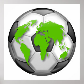 Pôster Globo de Futebol