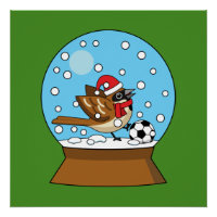 Globo de Neve com Jogador de Esparto Bonito