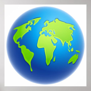 Poster Globo do mundo