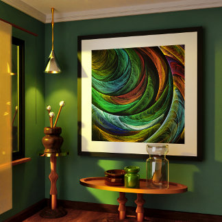 Poster Glória a cores - Abstrato Art