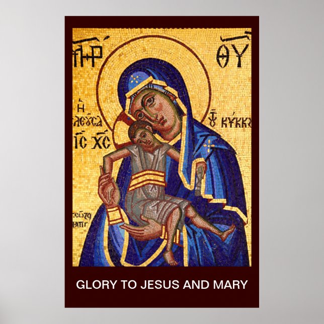 POSTER GLÓRIA A JESUS E MARIA (Frente)