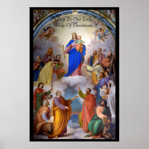 Poster Glória a Nossa Senhora, Ajuda dos Cristãos