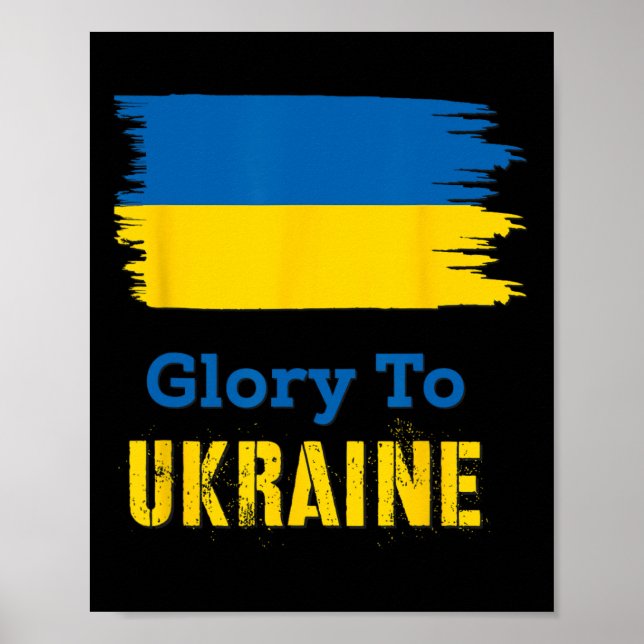 Poster Glória à Ucrânia 6  (Frente)