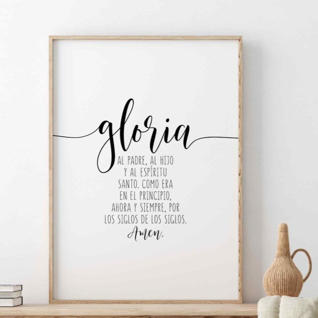 Poster Gloria Al Padre, Al Hijo Y Al Espíritu Santo (Criador carregado)