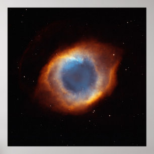 Pôster Glória iridescente da nebulosa próxima da hélic