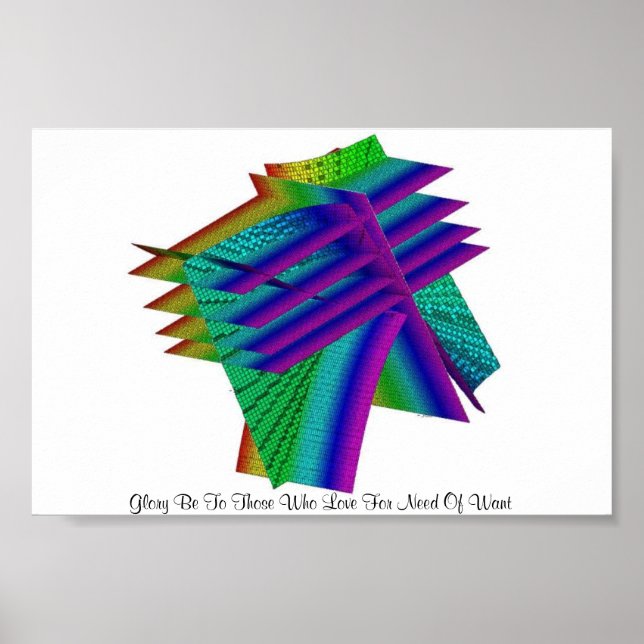 Pôster Glória Seja Para Aqueles Que Adoram Por Necessidad (Frente)