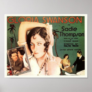 Poster Gloria Swanson em Sadie Thompson