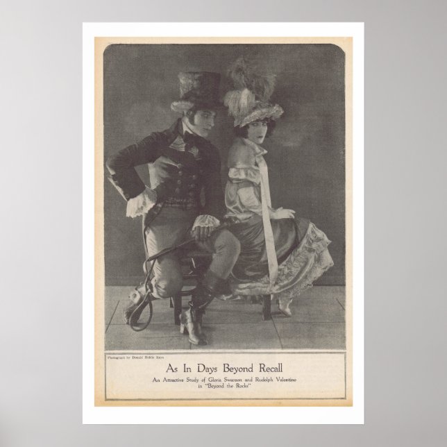 Pôster Gloria Swanson Rudolph Valentino (Frente)