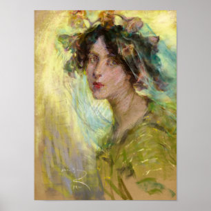 Poster Glórias da manhã, 1911, por Alice Pike Barney