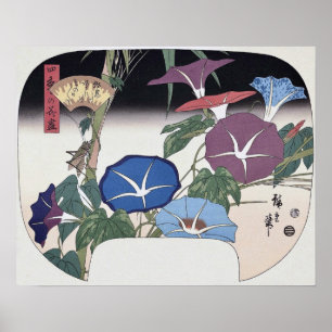 Poster Glórias da Manhã, Hiroshige, Ukiyo-e