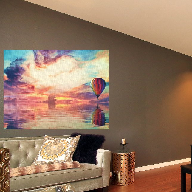 Poster Glorioso Balão de Ar Quente, Pêssego do Sol Dourad (Criador carregado)