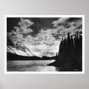 Pôster Glorious Alaska Mountain 1920