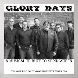 Poster Glory days poster, GLORY, DAYS, UM TRIBU MUSICAL..