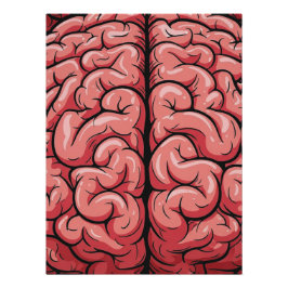Pôster Glossy de Padrão Cerebral