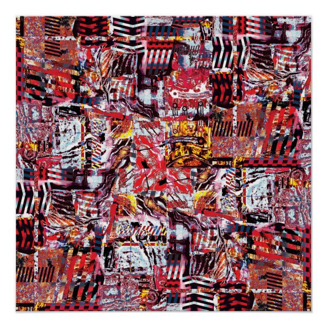 Pôster Glossy Poster – Fragmented Pulse (Frente)