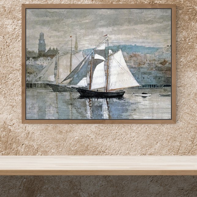 Poster Gloucester Sloops Navegando Winslow Homer (Criador carregado)