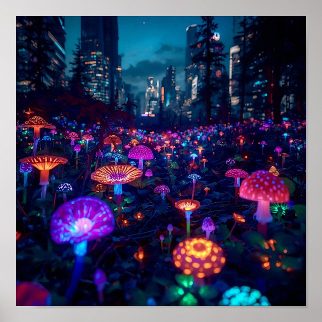 Poster Glowfall Grove (Frente)