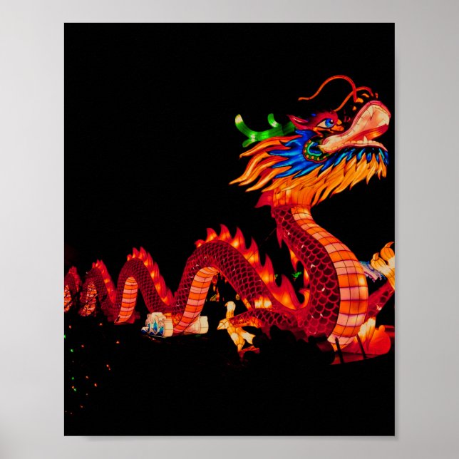 Poster Glowing Chinese Parade Dragon (Frente)
