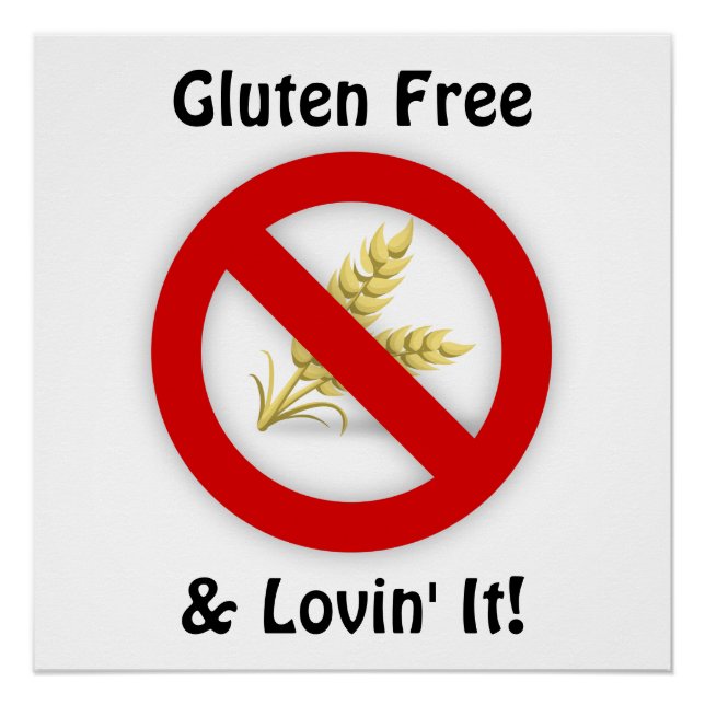 Pôster Gluten Free & Lovin' It Poster (Frente)