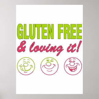 Poster Gluten Free & Lovit! Gluten Alergia Celiac