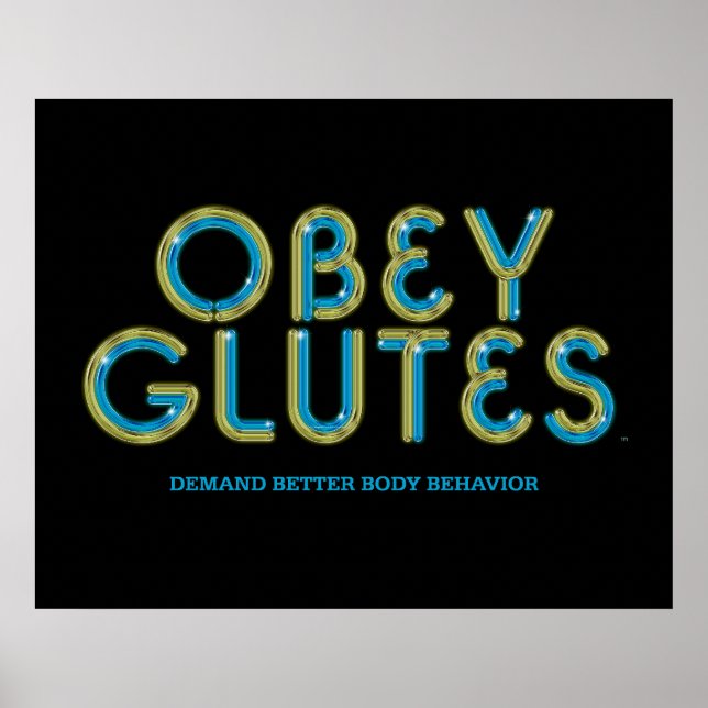 Pôster Glutes Obey TOP (Frente)