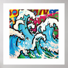 Poster Gnarly Surf Wall Art