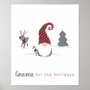 Poster Gnome e Reindeer - design do tomate escandinavo