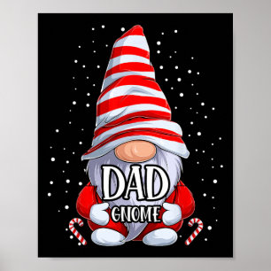 Poster Gnome Natal Pajamas Matching Family Group