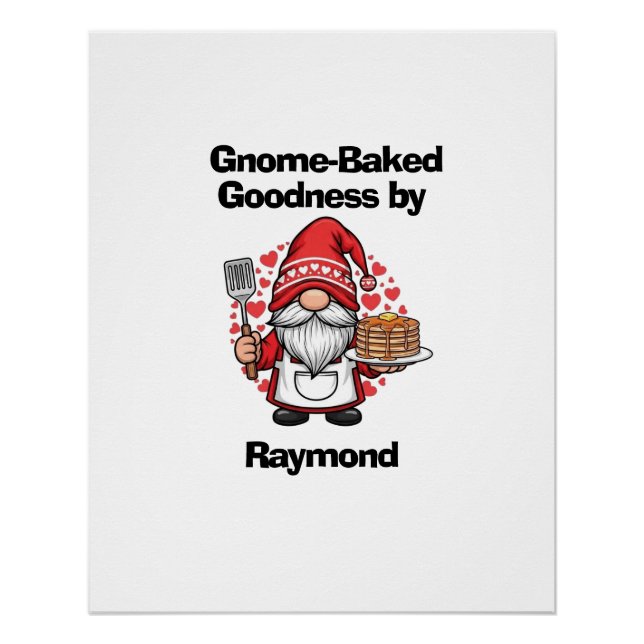 Pôster Gnome no design de casa (Frente)