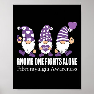 Poster Gnome One combate sozinho Fibromialgia Sensibiliza