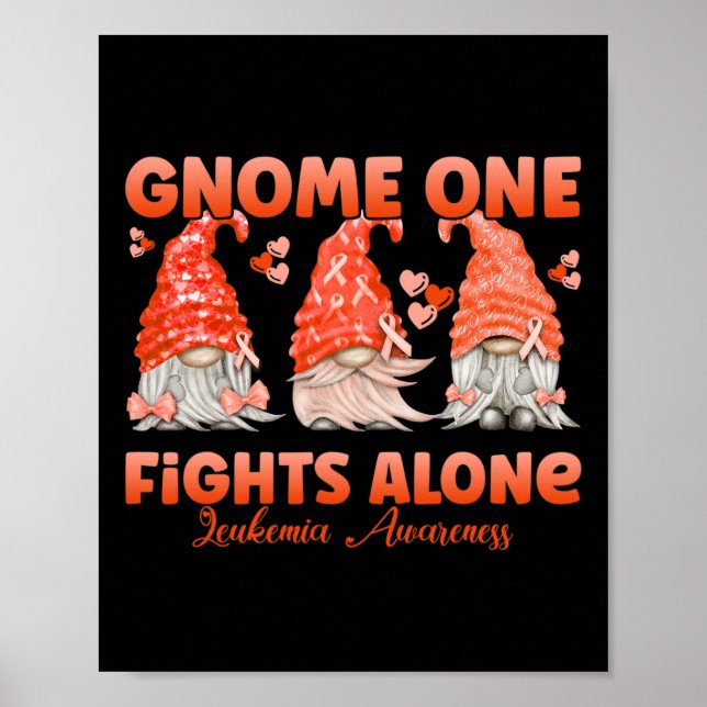 Poster Gnome One luta sozinho contra a leucose laranja (Frente)