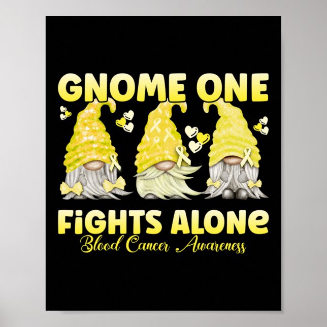 Poster Gnome One luta sozinho contra o Cancer amarelo de  (Frente)