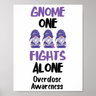 Poster Gnome One Luta Sozinho Fita Roxa Sobredosagem Aler